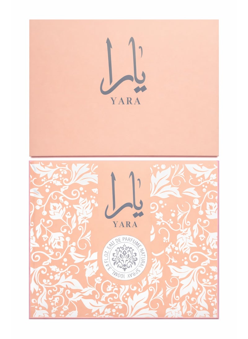 Lattafa Yara Gift Set for Women – Eau de Parfum 100ml with Body Care Collection 125ml - Image 3
